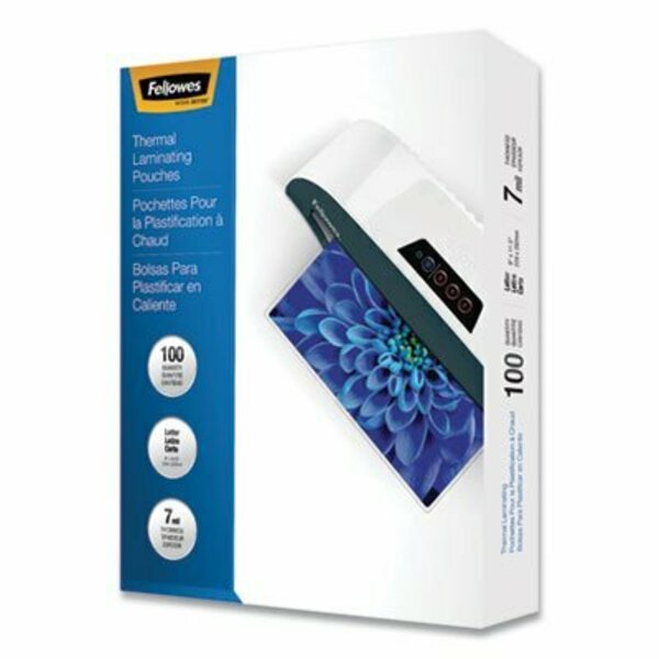 Fellowes Mfg Fellowes, LAMINATING POUCHES, 7 MIL, 9in X 11.5in, GLOSS CLEAR, 100PK 52041